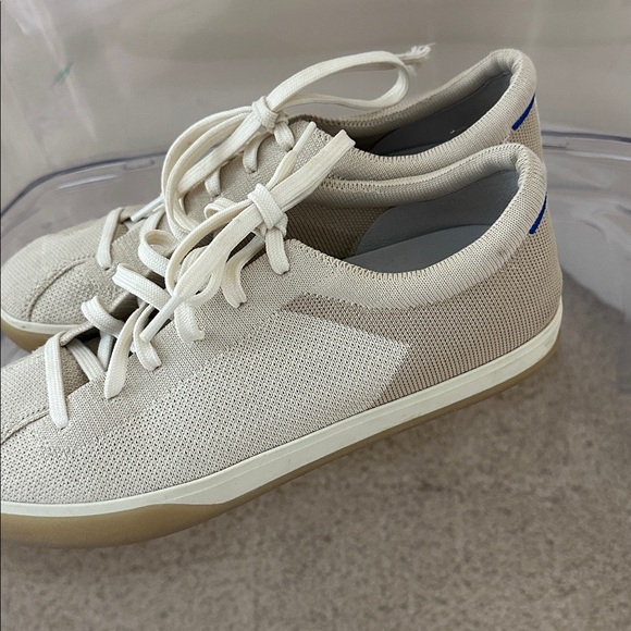 Rothys The Lace Up Sneaker Biscuit/Cream - Picture 2 of 8